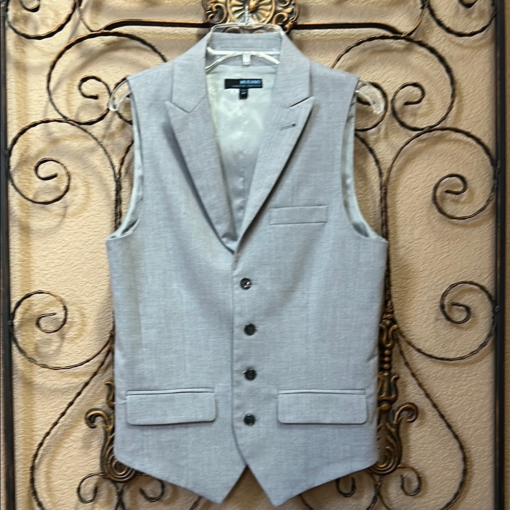 Men's Gray Blazer Vest by Murano